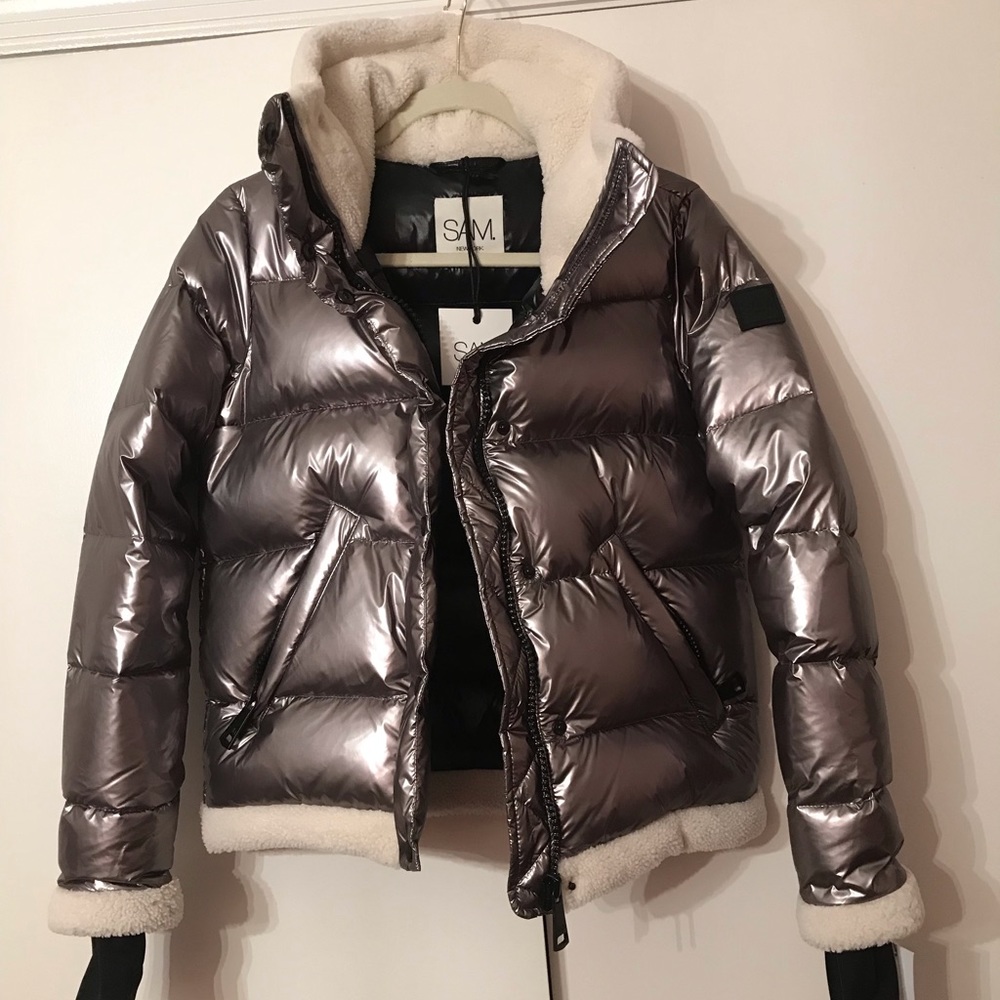 SAM. shearling puffer coat